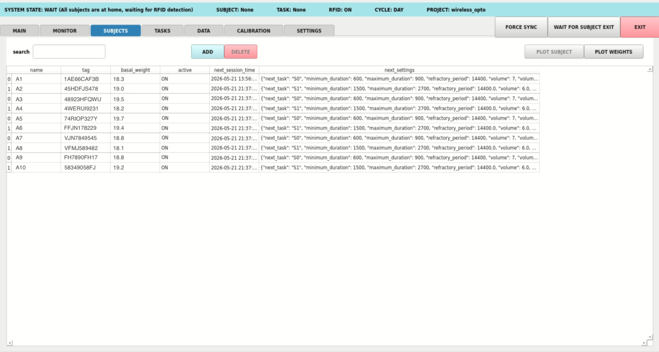 Tasks Training Village screen